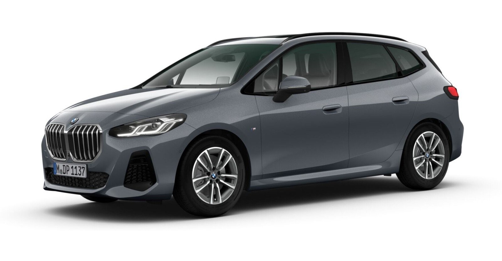 BMW 223d xDrive Active Tourer in Grau von vorne BMW 223d xDrive Active Tourer in Grau von vorne