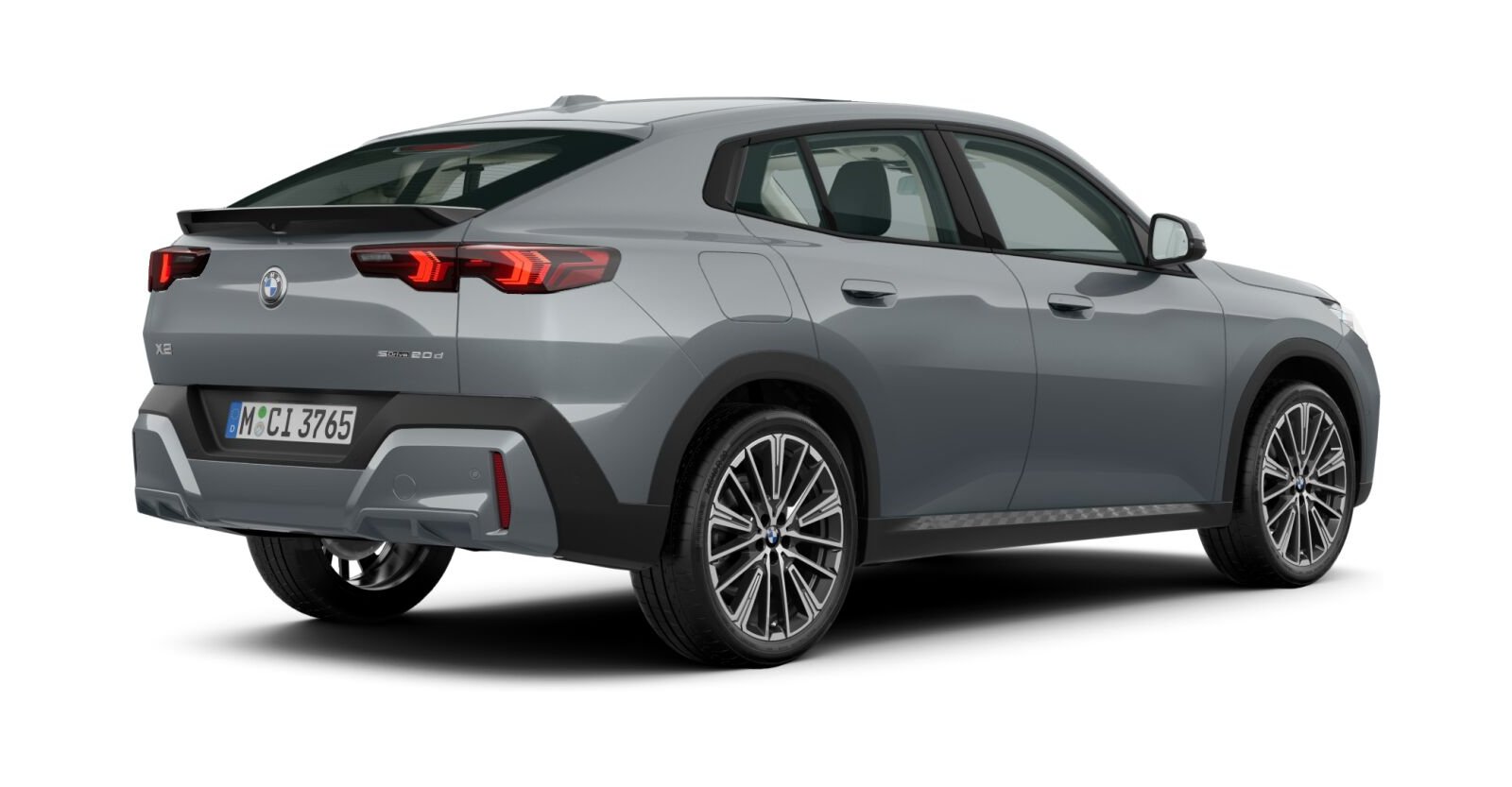 BMW BMW X in Grau von hinten