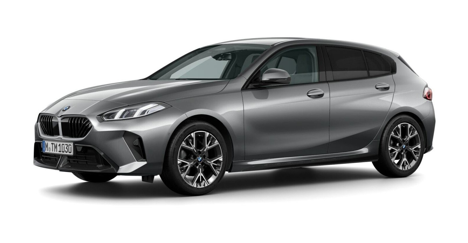 BMW 120 in Grau von vorne BMW 120 in Grau von vorne