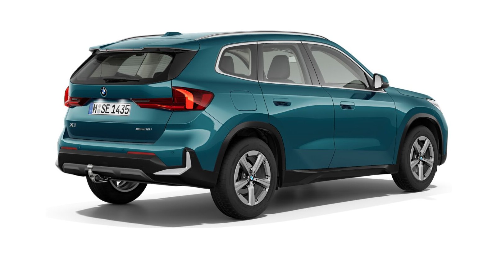 BMW BMW X in Blau von hinten