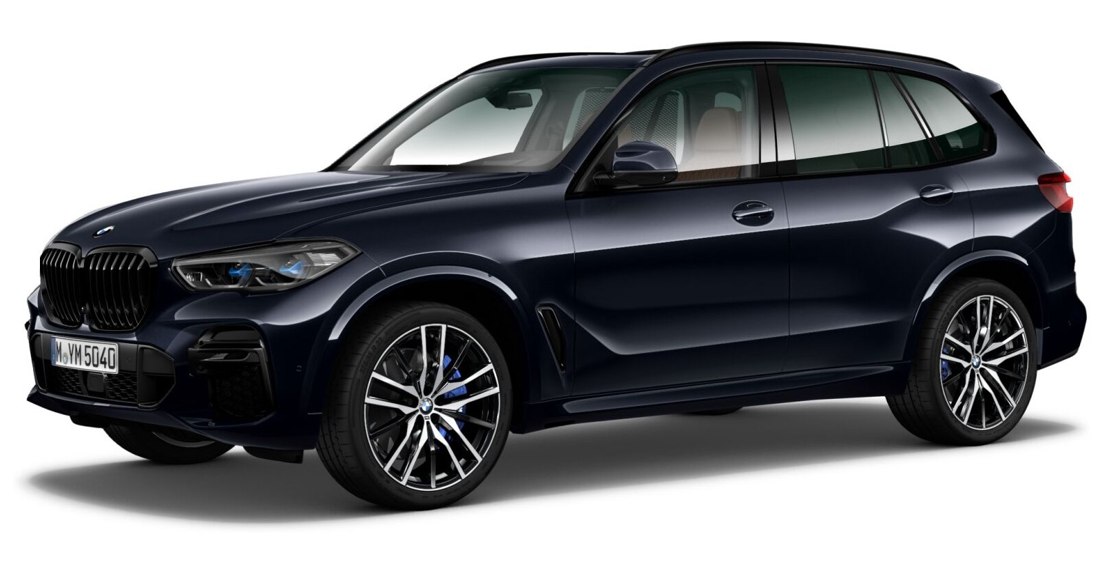 BMW X5 xDrive30d in Schwarz von vorne BMW X5 xDrive30d in Schwarz von vorne