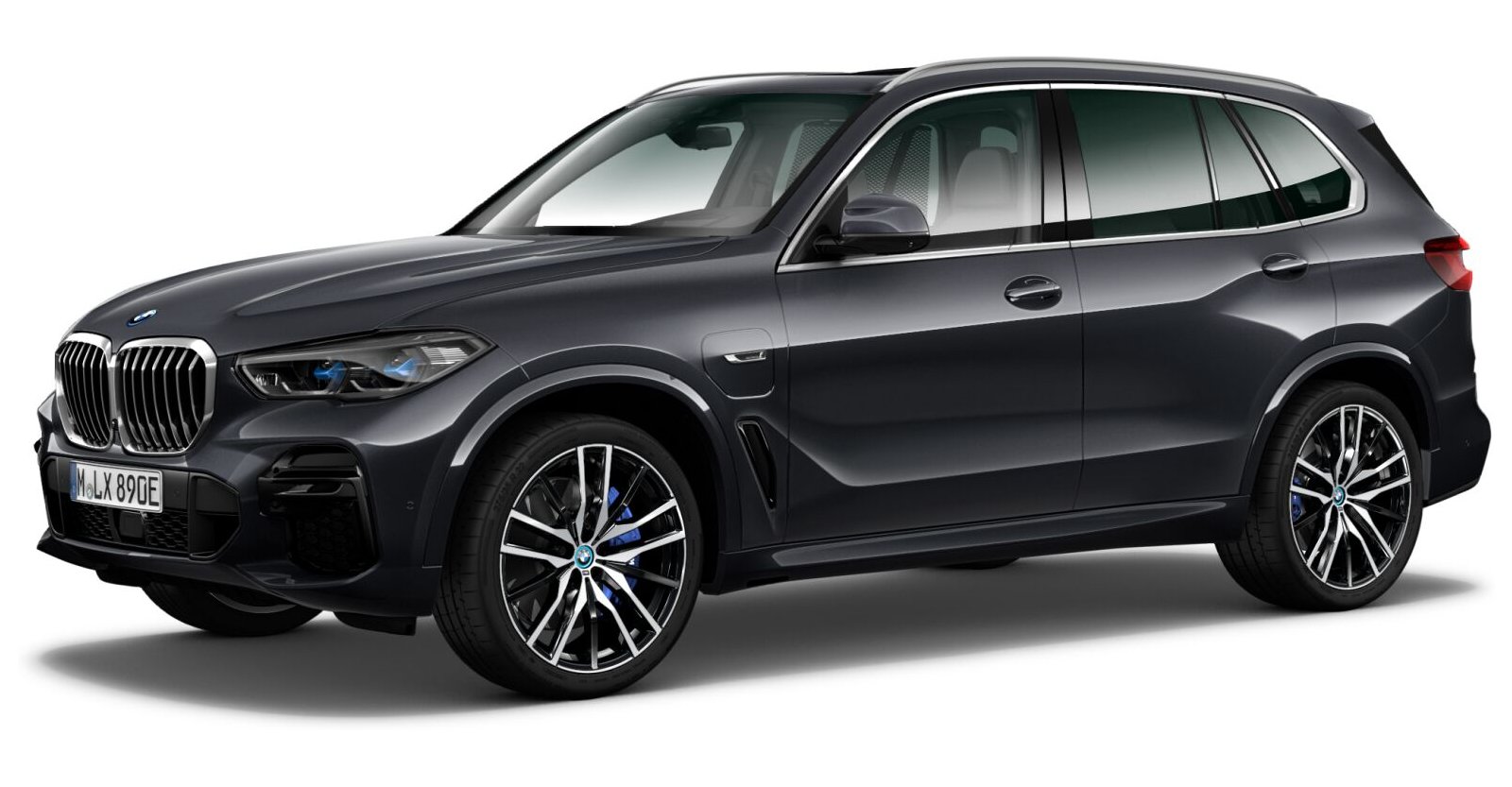 BMW X5 xDrive45e in Grau von vorne BMW X5 xDrive45e in Grau von vorne