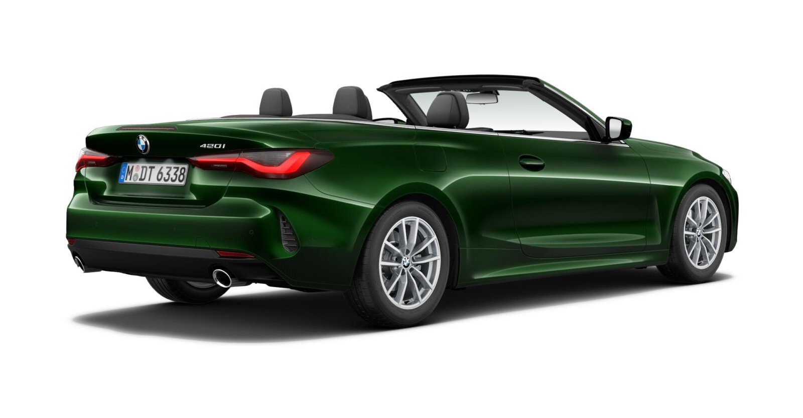 BMW BMW 4er in Grün von hinten