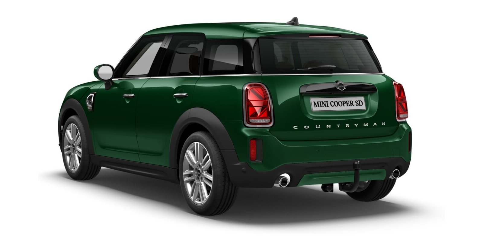MINI MINI Countryman in Grün von hinten MINI MINI Countryman in Grün von hinten