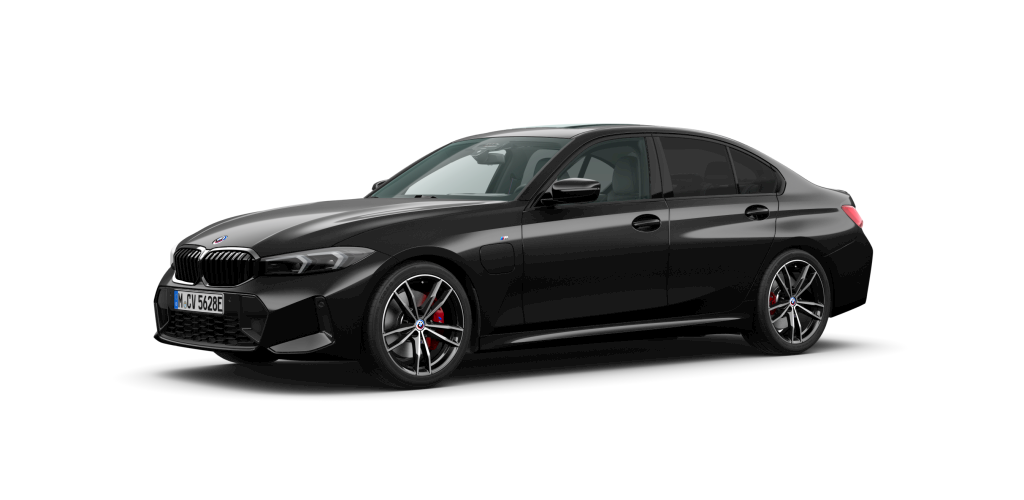 BMW BMW 3er in Schwarz von vorne BMW BMW 3er in Schwarz von vorne