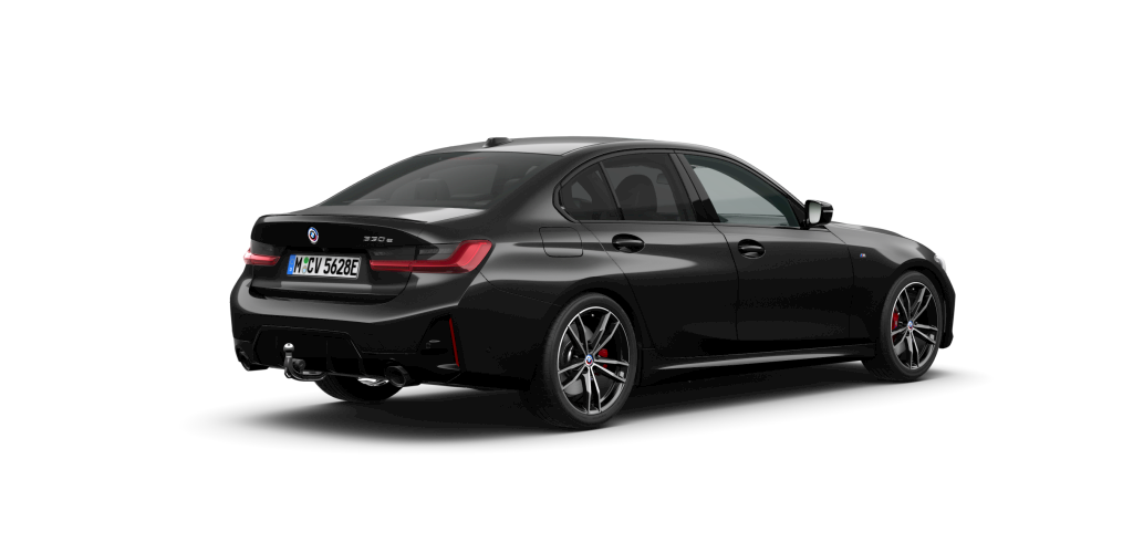 BMW BMW 3er in Schwarz von hinten BMW BMW 3er in Schwarz von hinten