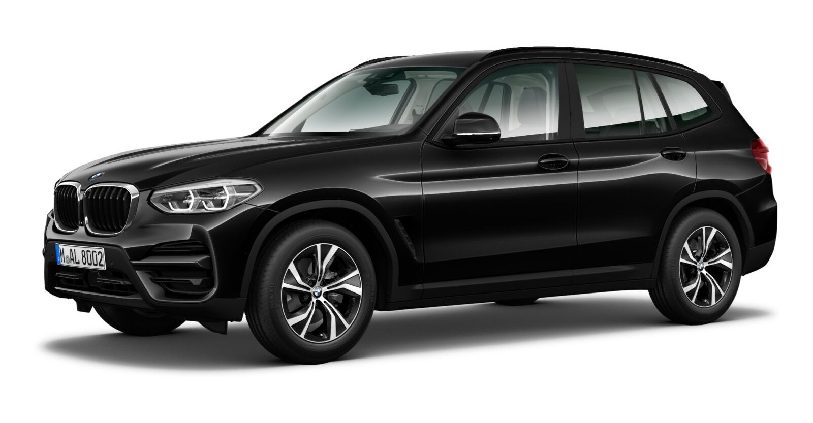 BMW X3 xDrive20d in Schwarz von vorne BMW X3 xDrive20d in Schwarz von vorne