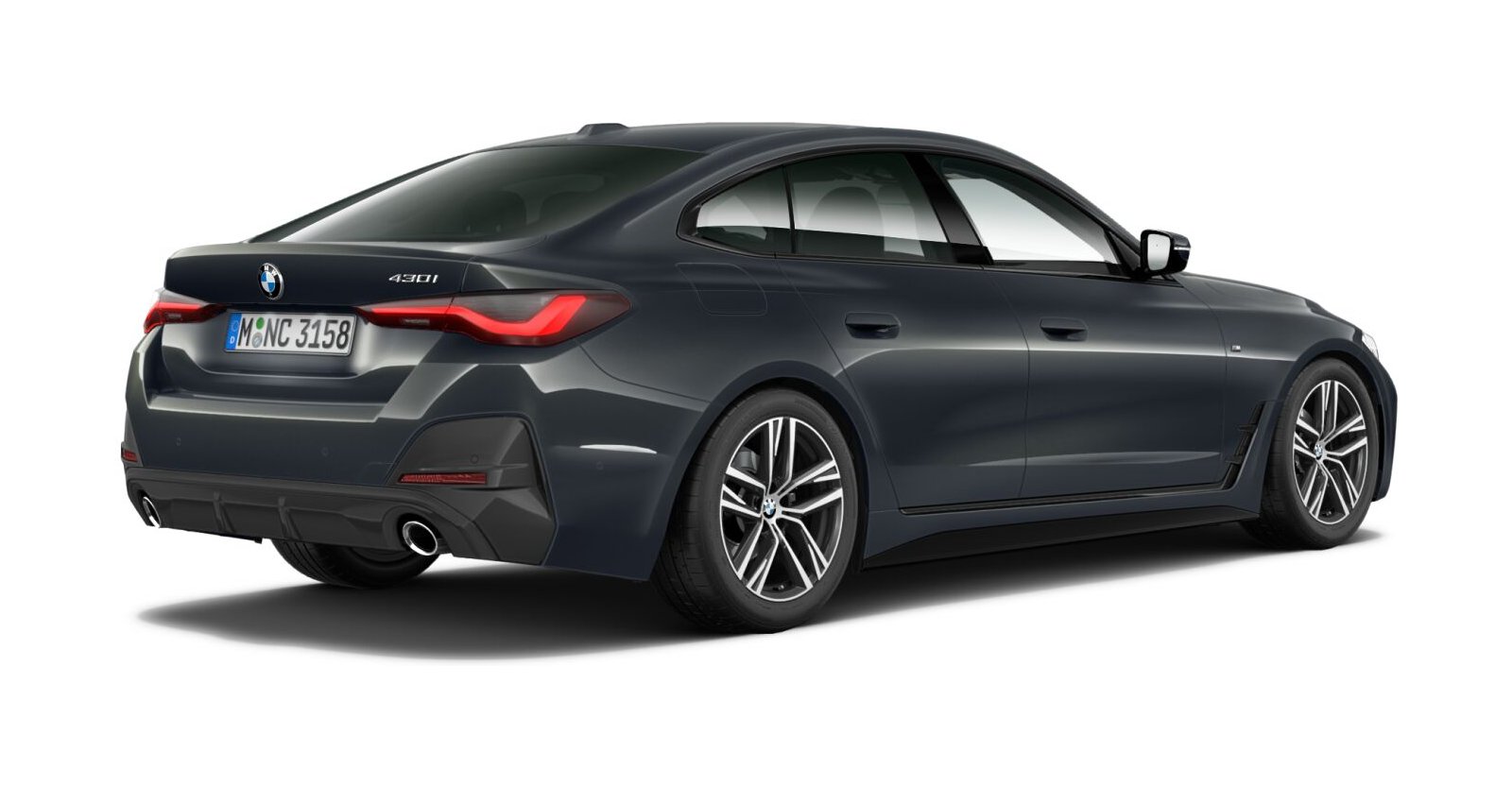 BMW BMW 4er in Grau von hinten BMW BMW 4er in Grau von hinten