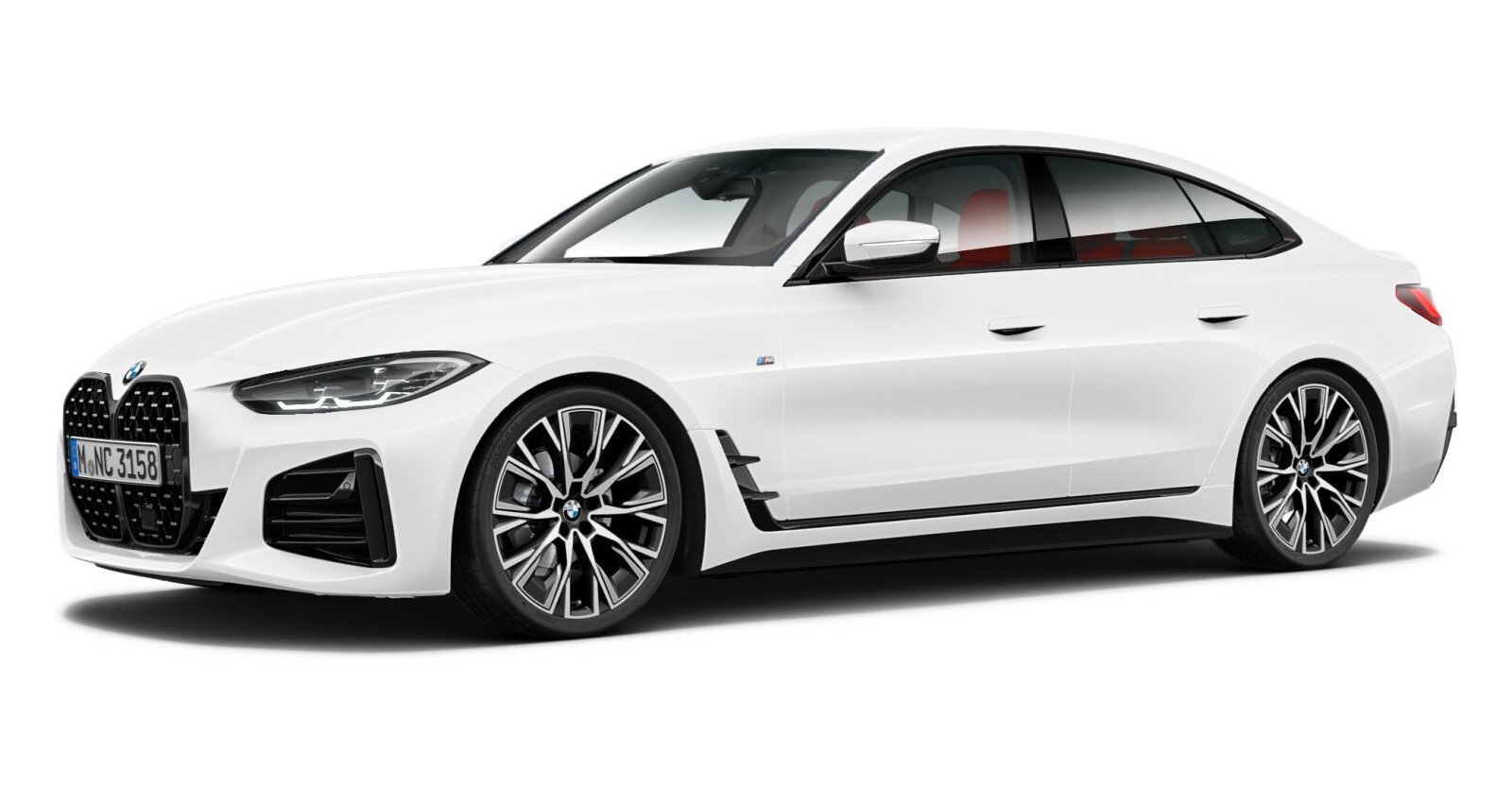 BMW BMW 4er in Weiß von vorne BMW BMW 4er in Weiß von vorne