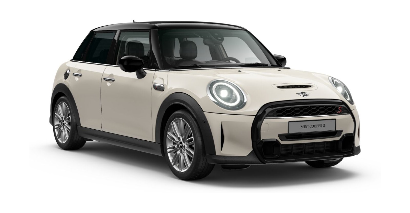 MINI Cooper S 5-Türer in Weiß von vorne
