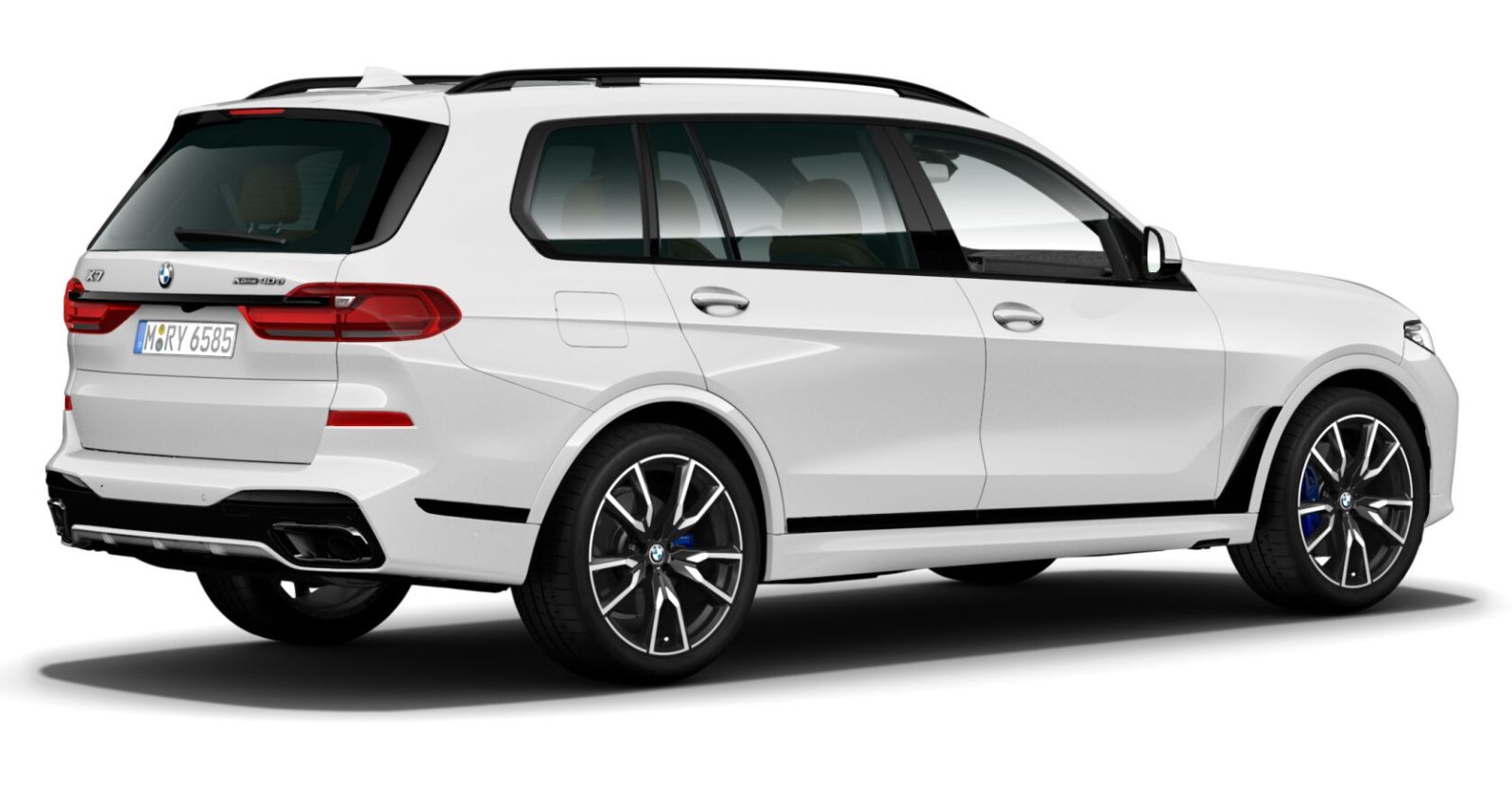BMW BMW X in Weiß von hinten BMW BMW X in Weiß von hinten