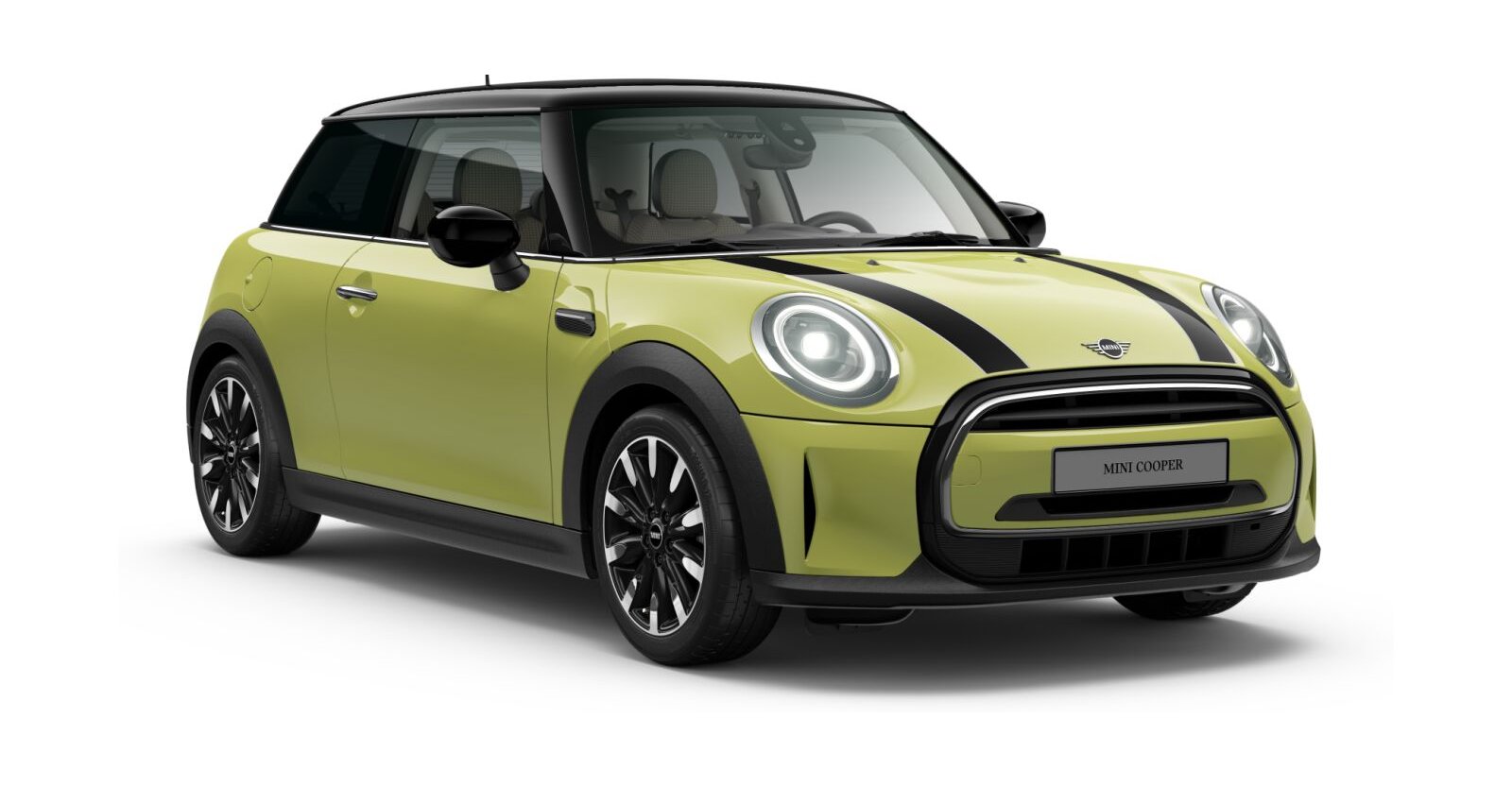 MINI MINI 3-Türer in Gelb von vorne