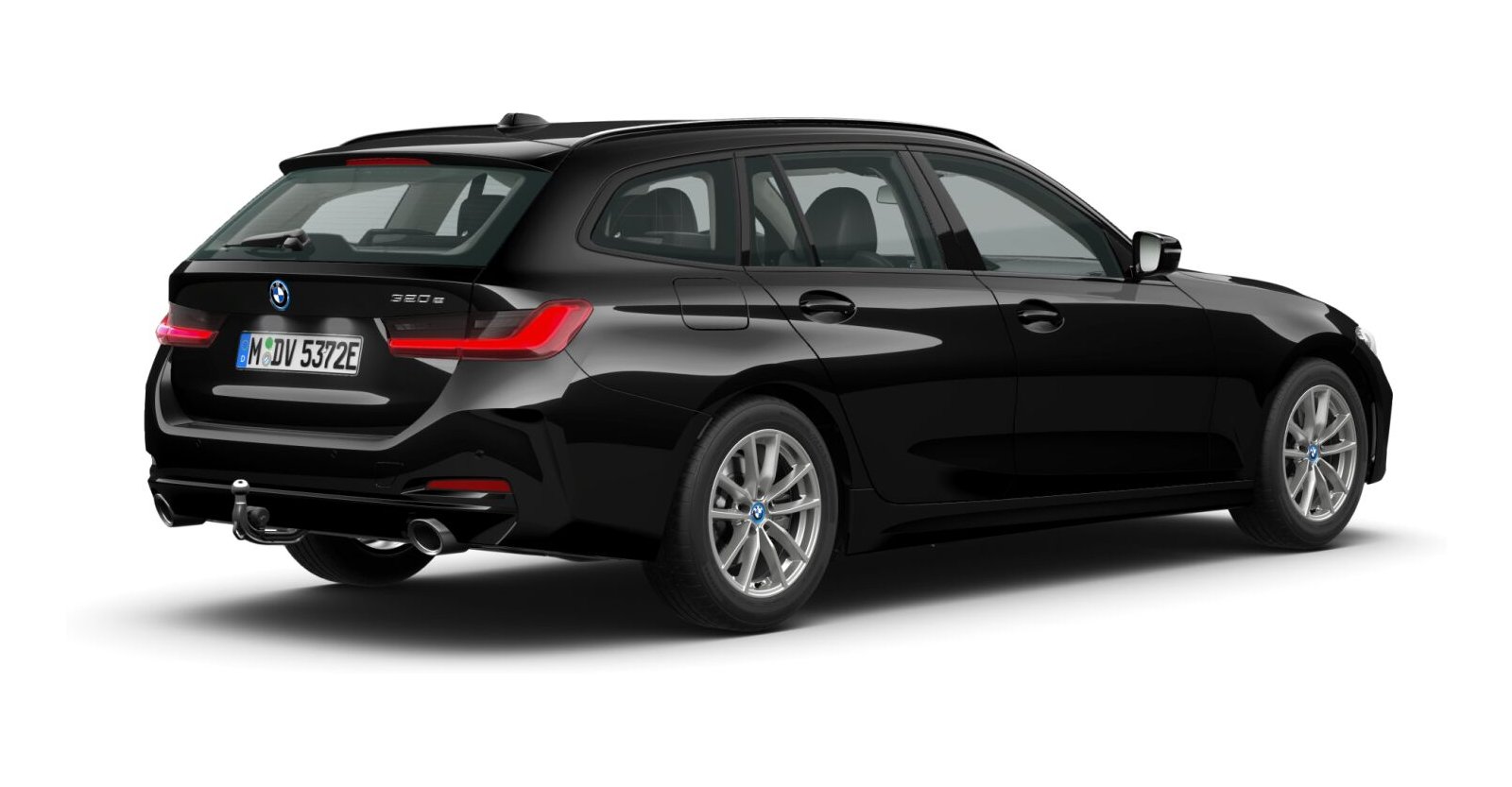 BMW BMW 3er in Schwarz von hinten BMW BMW 3er in Schwarz von hinten