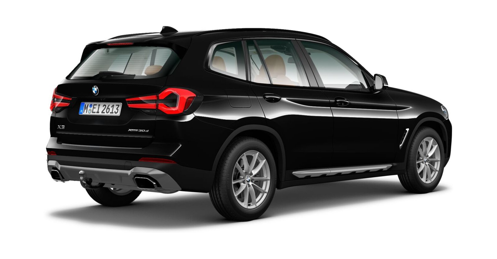 BMW BMW X in Schwarz von hinten BMW BMW X in Schwarz von hinten