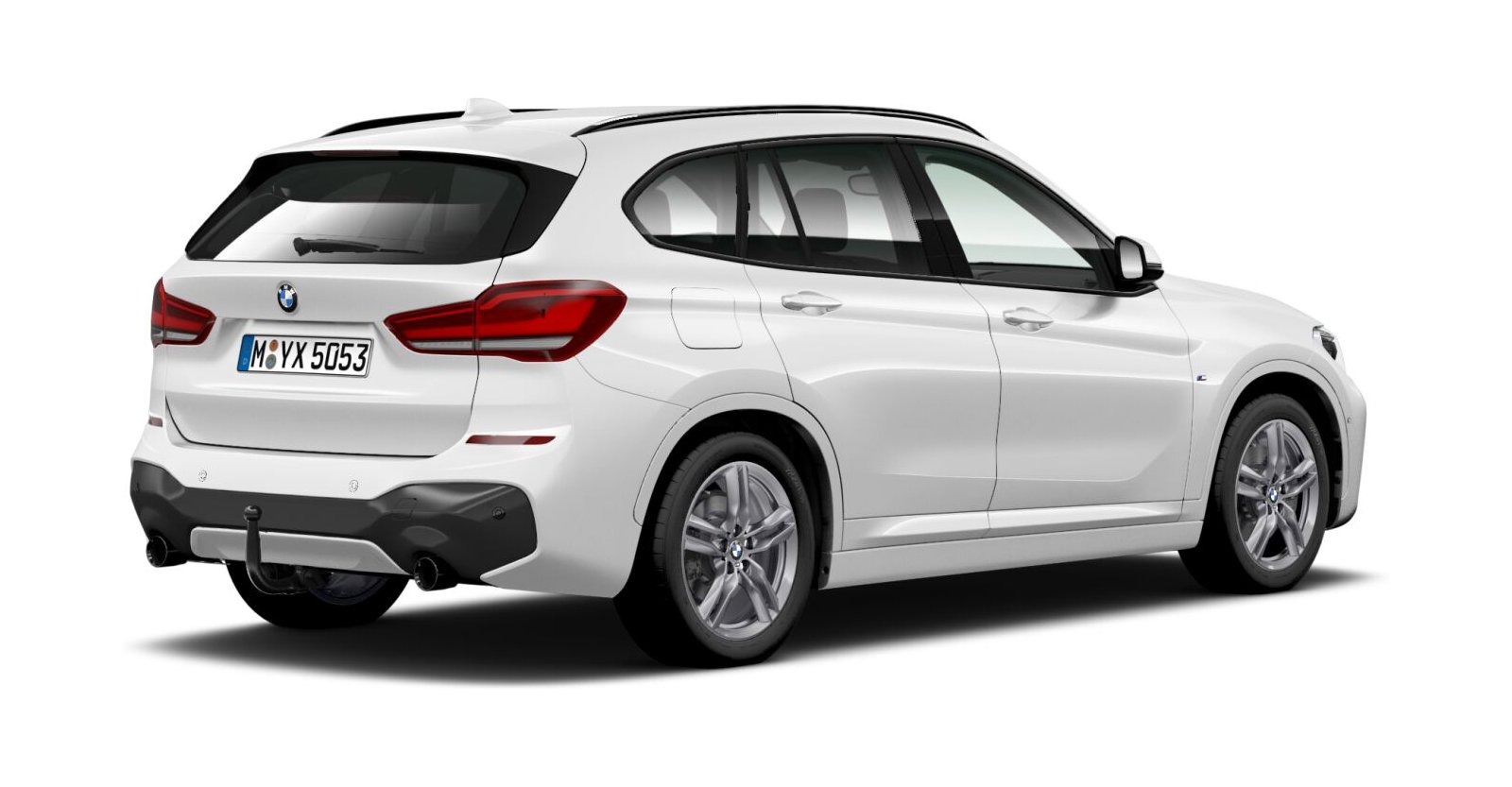 BMW BMW X in Weiß von hinten BMW BMW X in Weiß von hinten