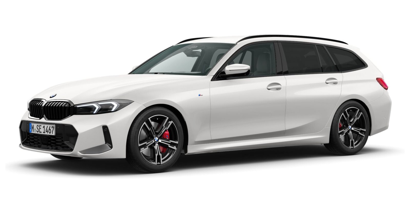 BMW BMW 3er in Weiß von vorne BMW BMW 3er in Weiß von vorne