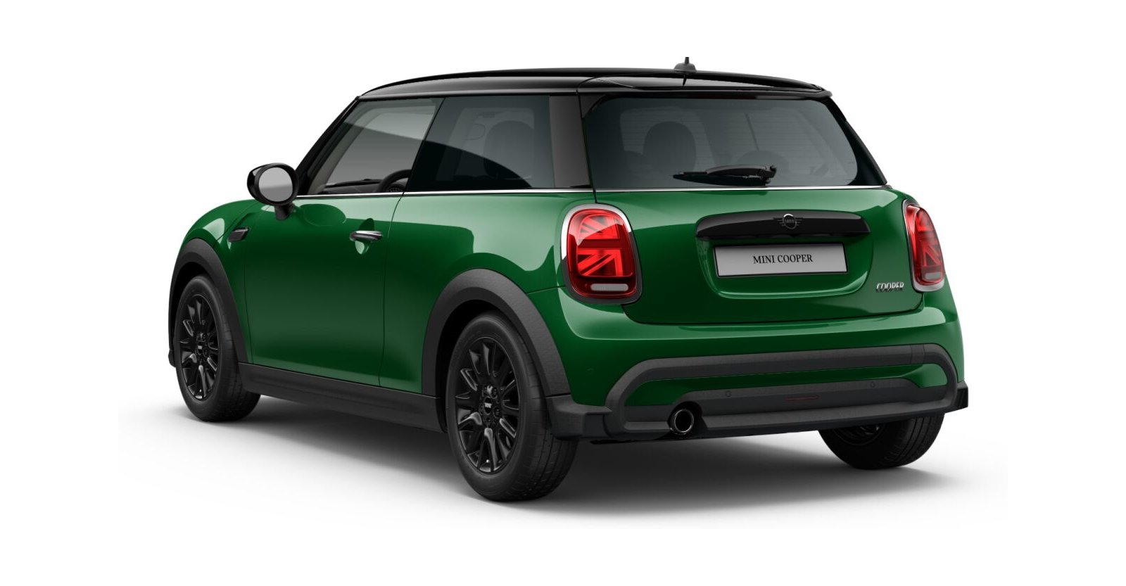 MINI MINI 3-Türer in Grün von hinten