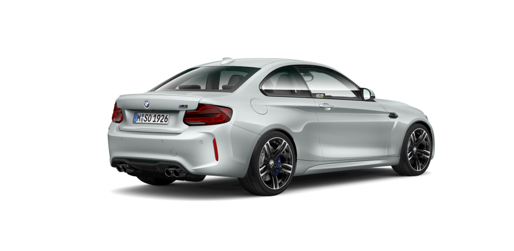 BMW BMW M in Silber von hinten BMW BMW M in Silber von hinten