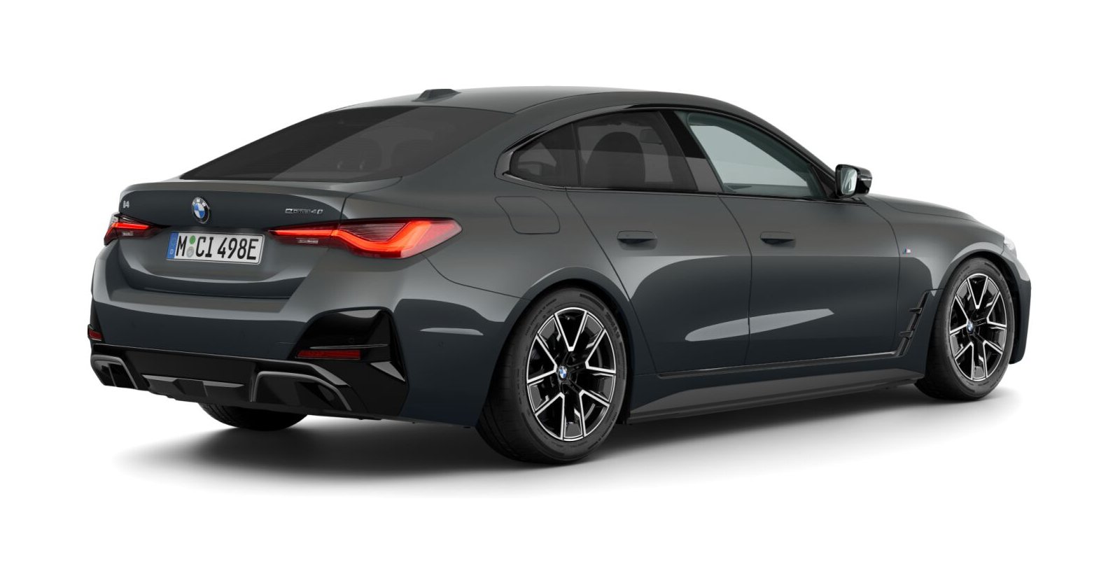BMW BMW I in Grau von hinten BMW BMW I in Grau von hinten