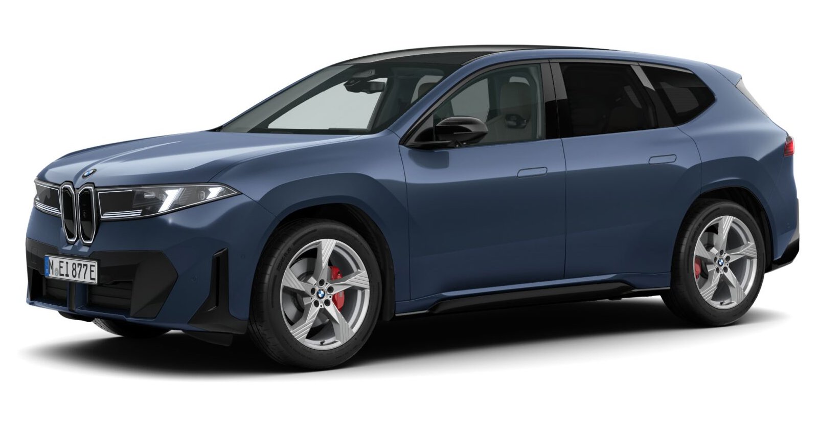 BMW BMW I in Blau von vorne