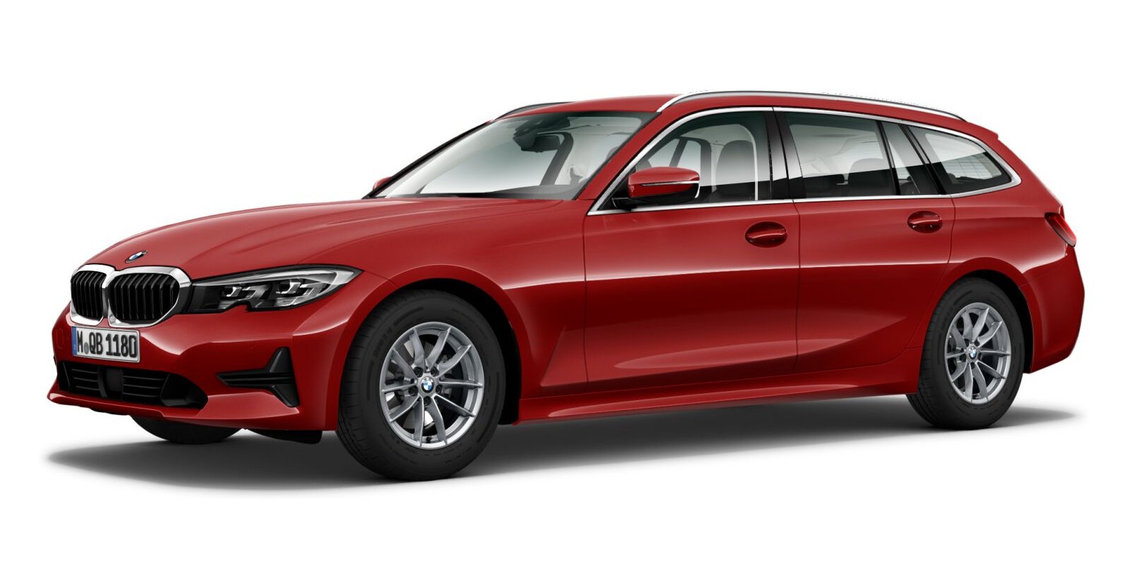 BMW BMW 3er in Rot von vorne BMW BMW 3er in Rot von vorne
