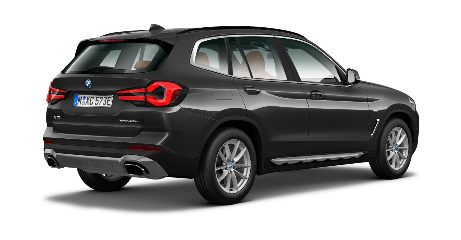 BMW BMW X in Grau von hinten BMW BMW X in Grau von hinten