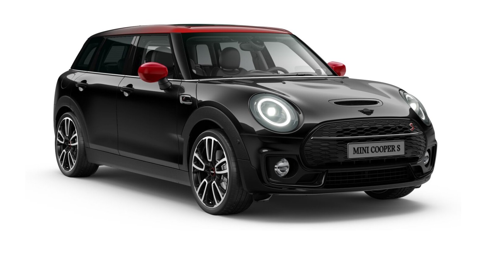MINI MINI Clubman in Schwarz von vorne MINI MINI Clubman in Schwarz von vorne