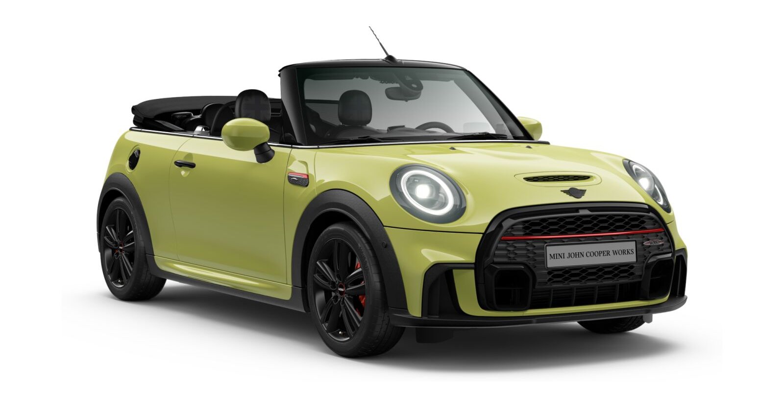 MINI MINI Cabrio in Gelb von vorne MINI MINI Cabrio in Gelb von vorne