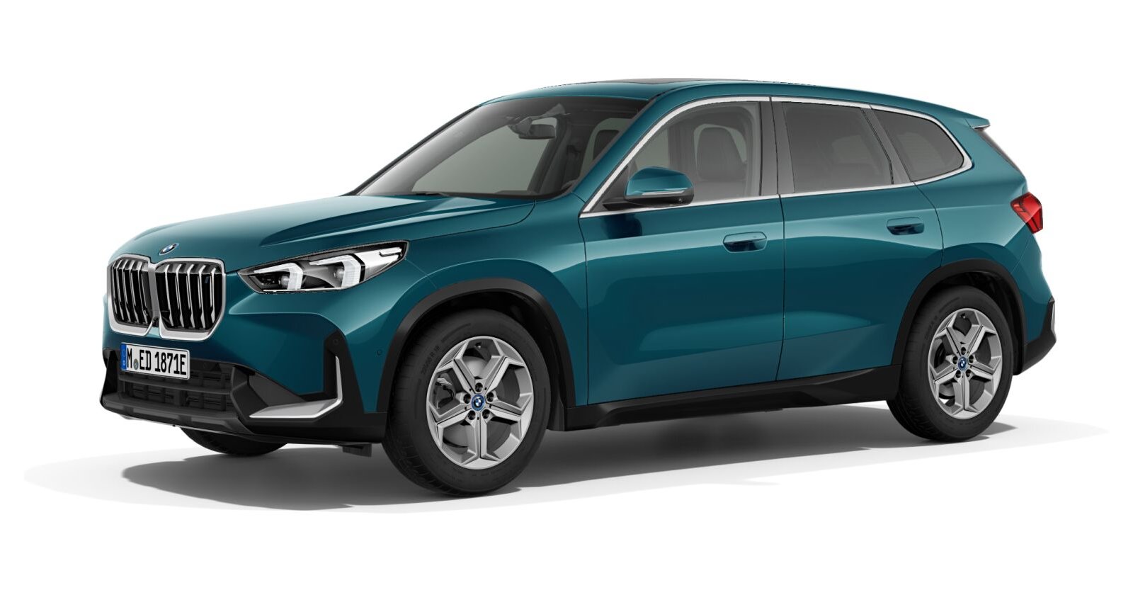 BMW BMW I in Blau von vorne BMW BMW I in Blau von vorne