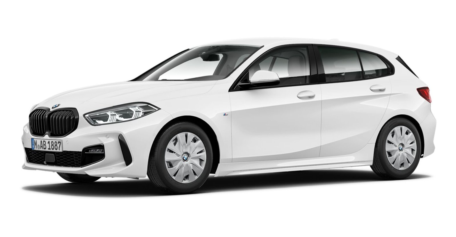 BMW BMW 1er in Weiß von vorne BMW BMW 1er in Weiß von vorne