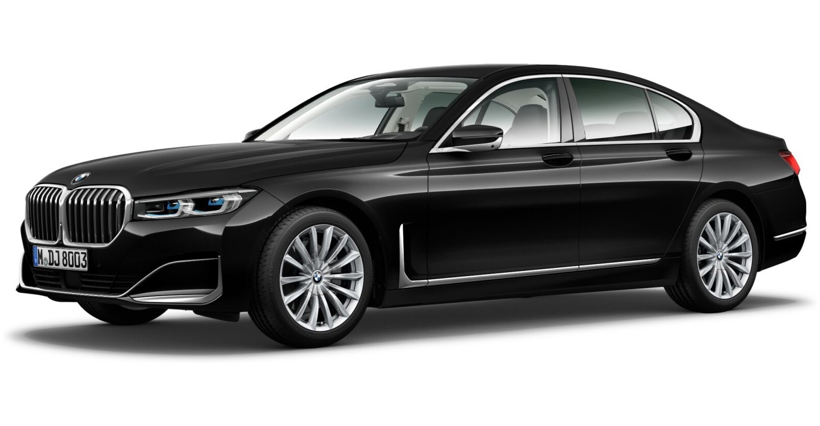 BMW BMW 7er in Schwarz von vorne BMW BMW 7er in Schwarz von vorne