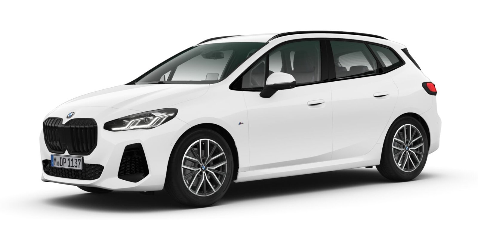 BMW 220d Active Tourer in Weiß von vorne BMW 220d Active Tourer in Weiß von vorne