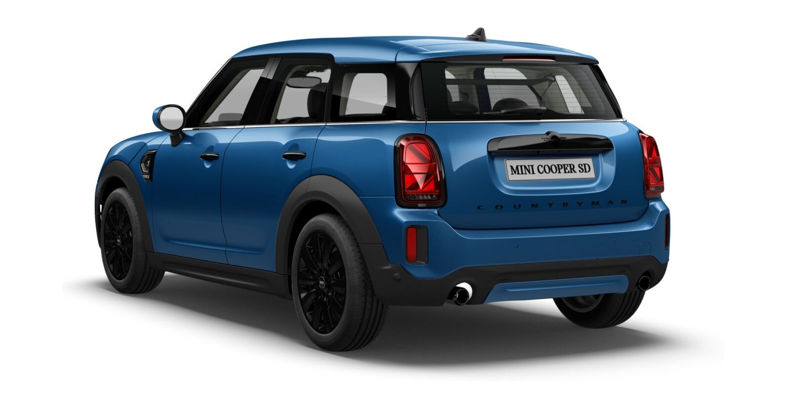 MINI MINI Countryman in Blau von hinten