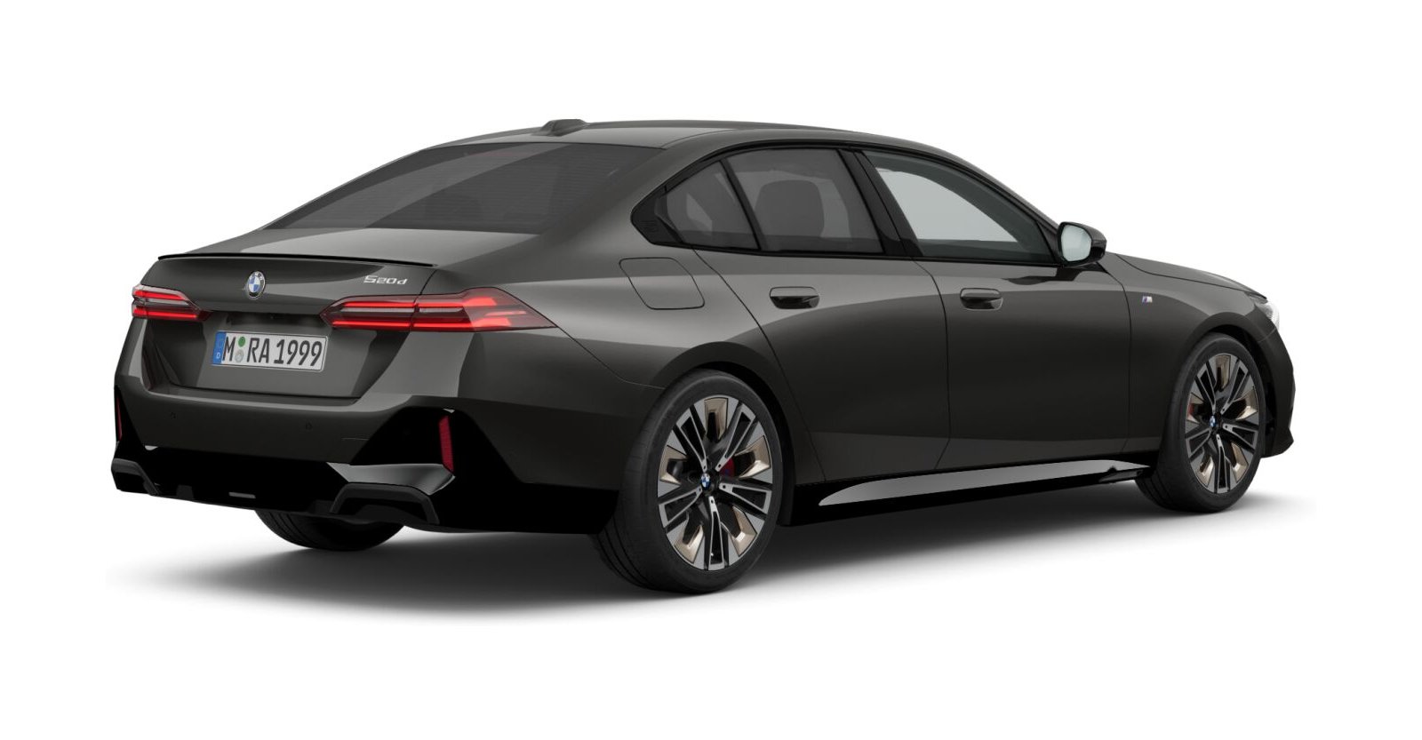 BMW BMW 5er in Grau von hinten BMW BMW 5er in Grau von hinten