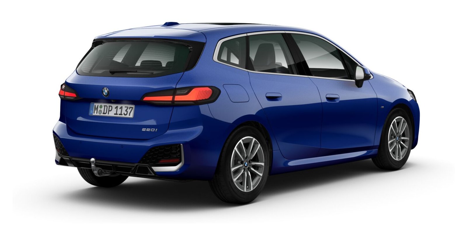 BMW BMW 2er in Blau von hinten BMW BMW 2er in Blau von hinten