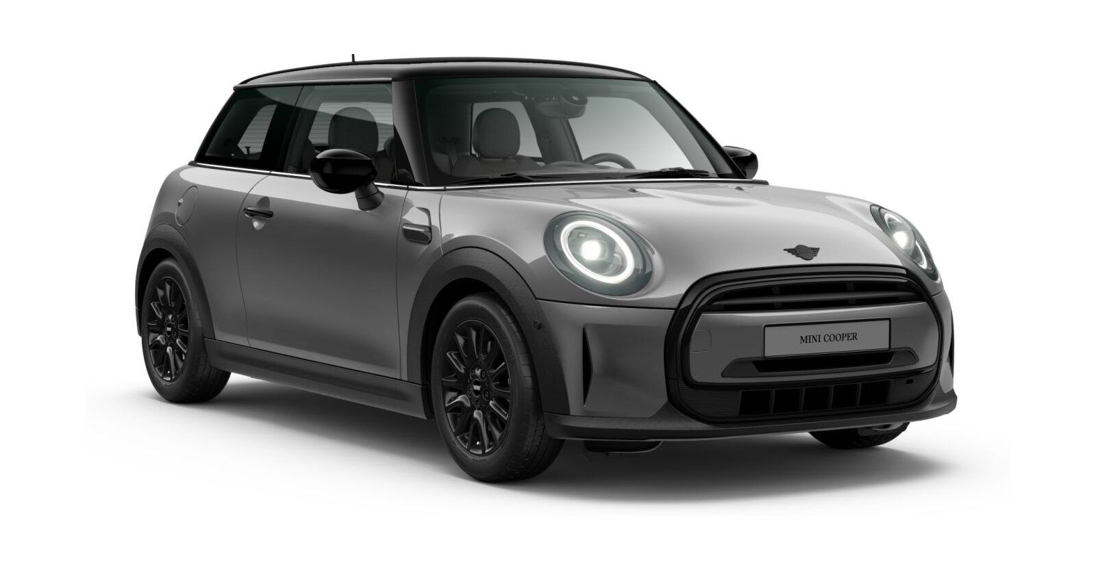 MINI Cooper 3-Türer in Grau von vorne MINI Cooper 3-Türer in Grau von vorne