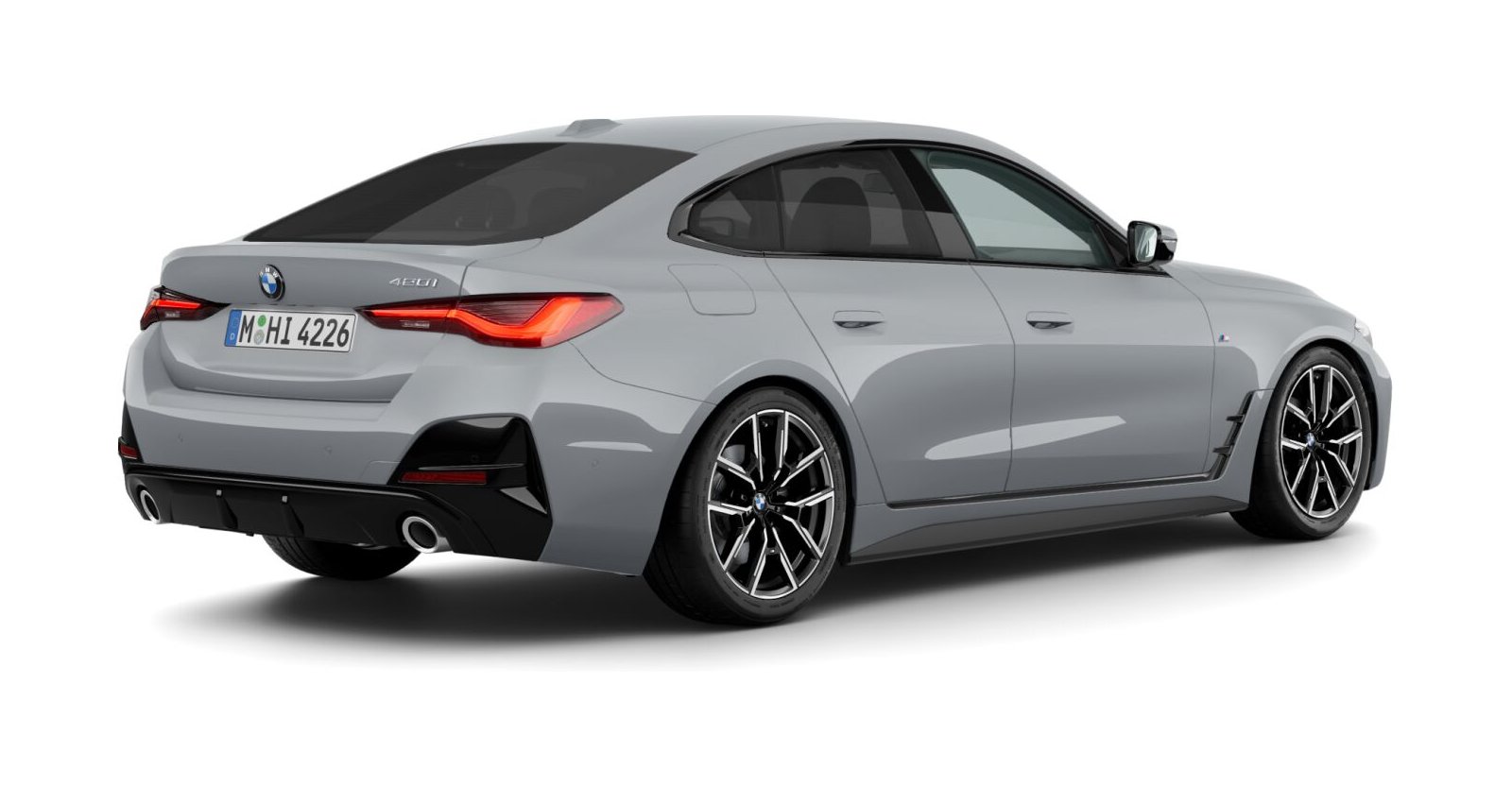 BMW BMW 4er in Grau von hinten BMW BMW 4er in Grau von hinten