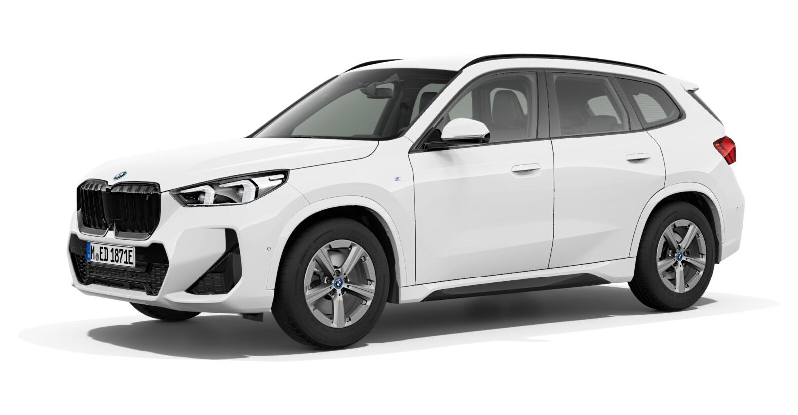 BMW iX1 xDrive30 in Weiß von vorne BMW iX1 xDrive30 in Weiß von vorne