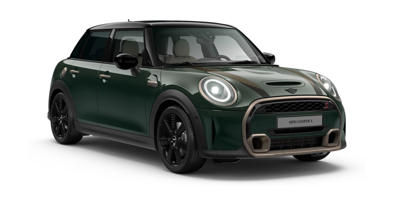 MINI MINI 5-Türer in Grün von vorne