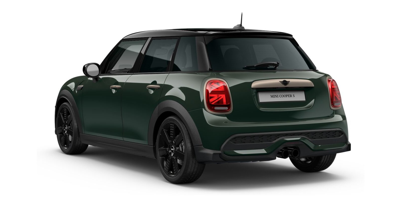 MINI MINI 5-Türer in Grün von hinten