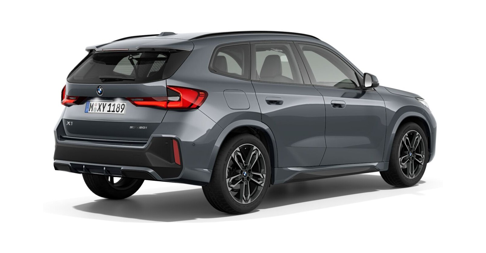 BMW BMW X in Grau von hinten
