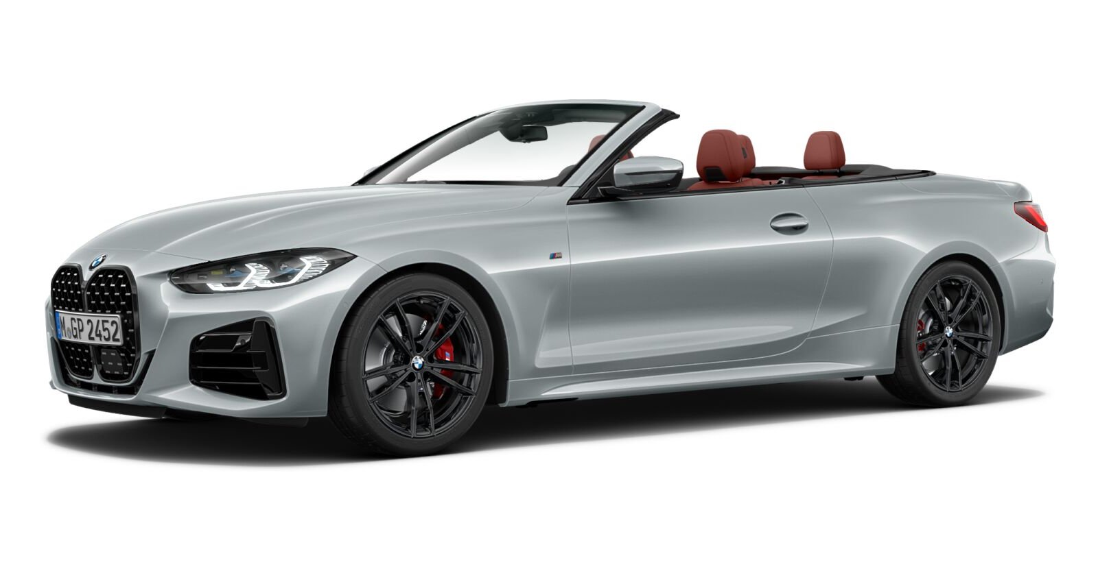 BMW M440i xDrive Cabrio in Grau von vorne BMW M440i xDrive Cabrio in Grau von vorne