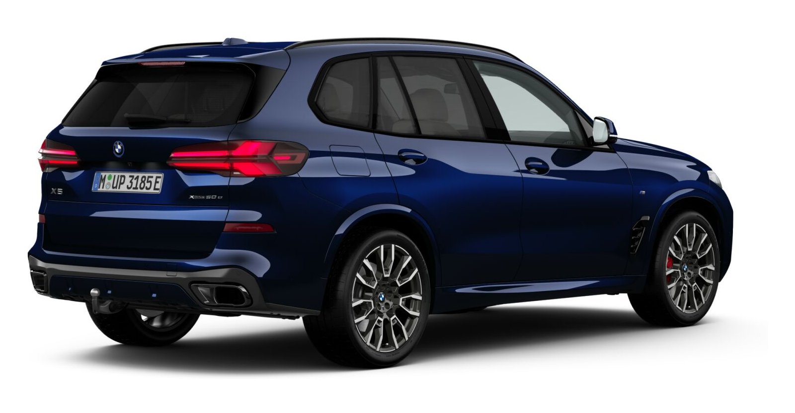 BMW BMW X in Blau von hinten BMW BMW X in Blau von hinten