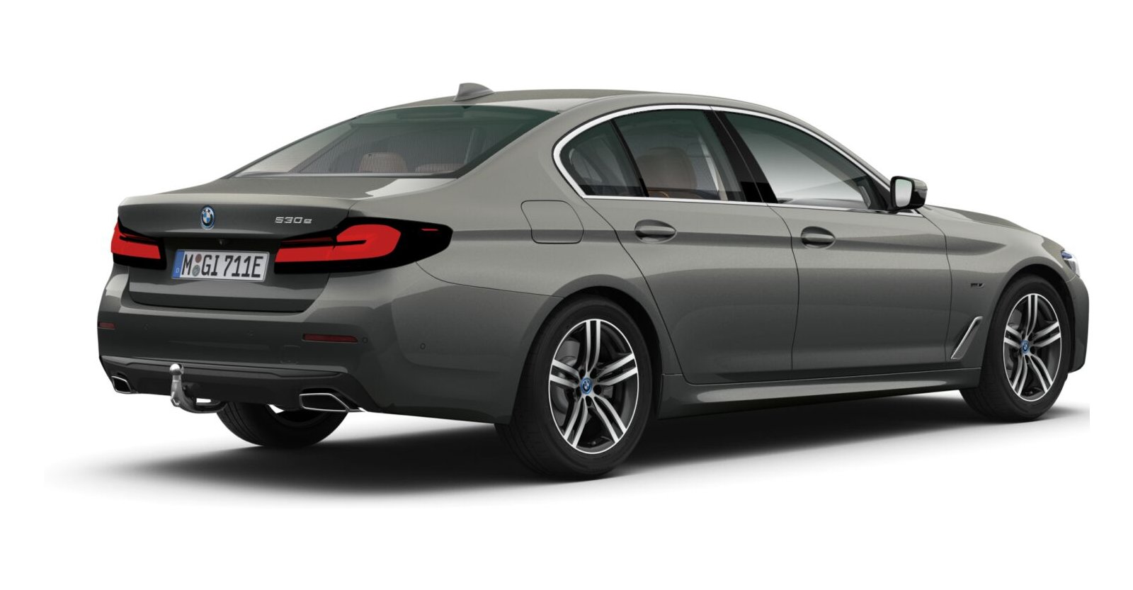 BMW BMW 5er in Grau von hinten BMW BMW 5er in Grau von hinten