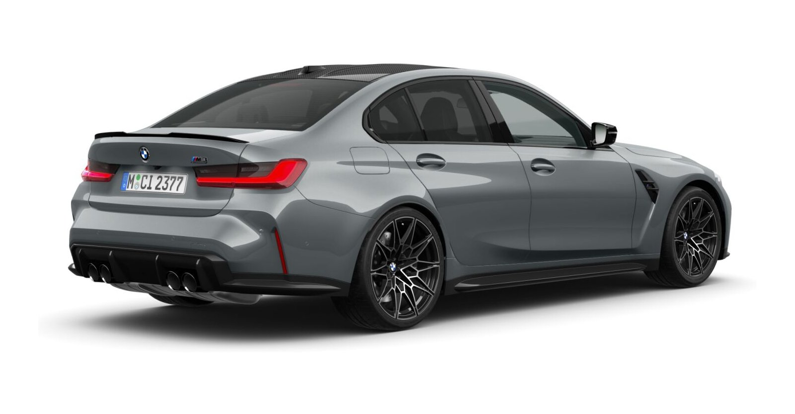 BMW BMW M in Grau von hinten BMW BMW M in Grau von hinten