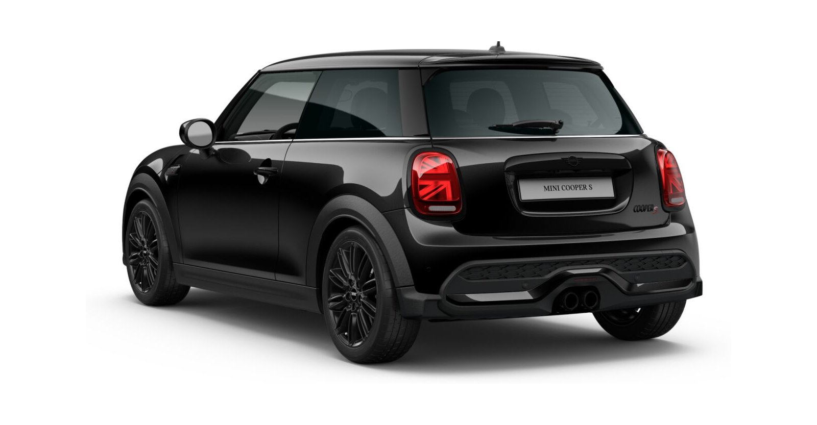 MINI MINI 3-Türer in Schwarz von hinten MINI MINI 3-Türer in Schwarz von hinten