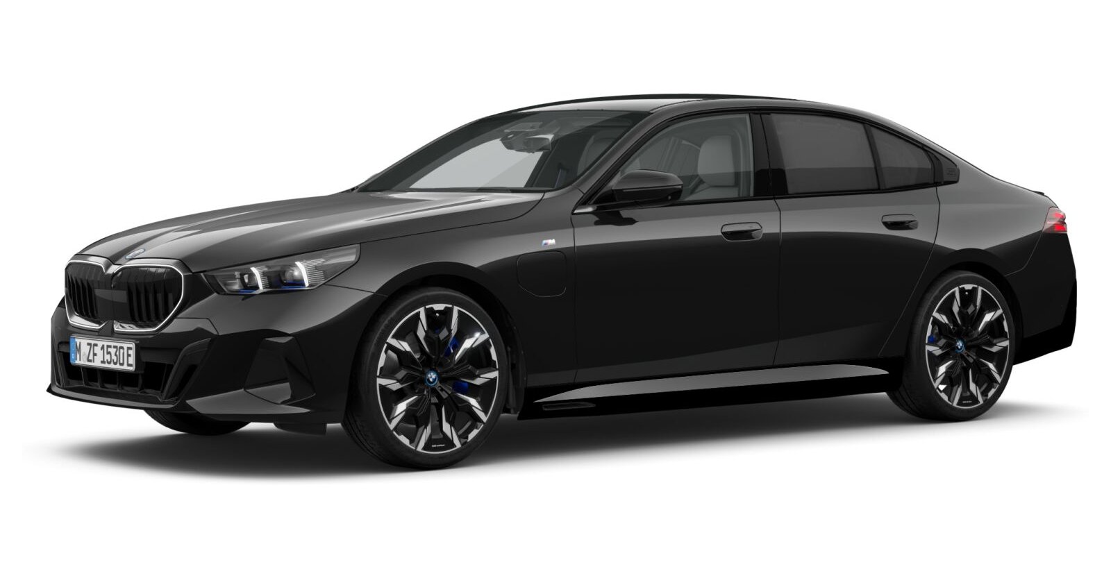 BMW BMW 5er in Schwarz von vorne BMW BMW 5er in Schwarz von vorne