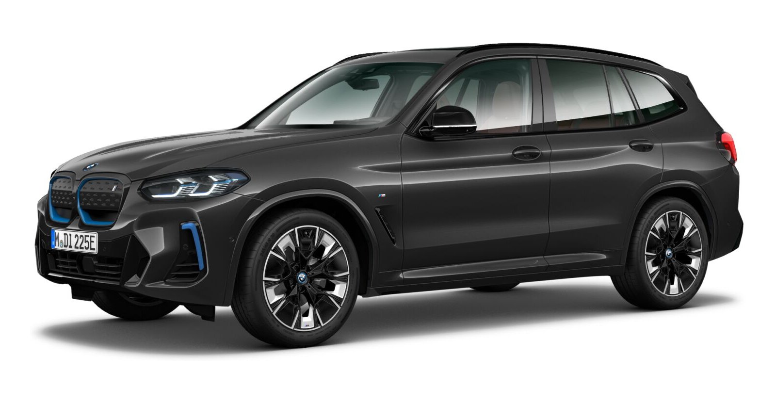 BMW iX3 in Grau von vorne BMW iX3 in Grau von vorne