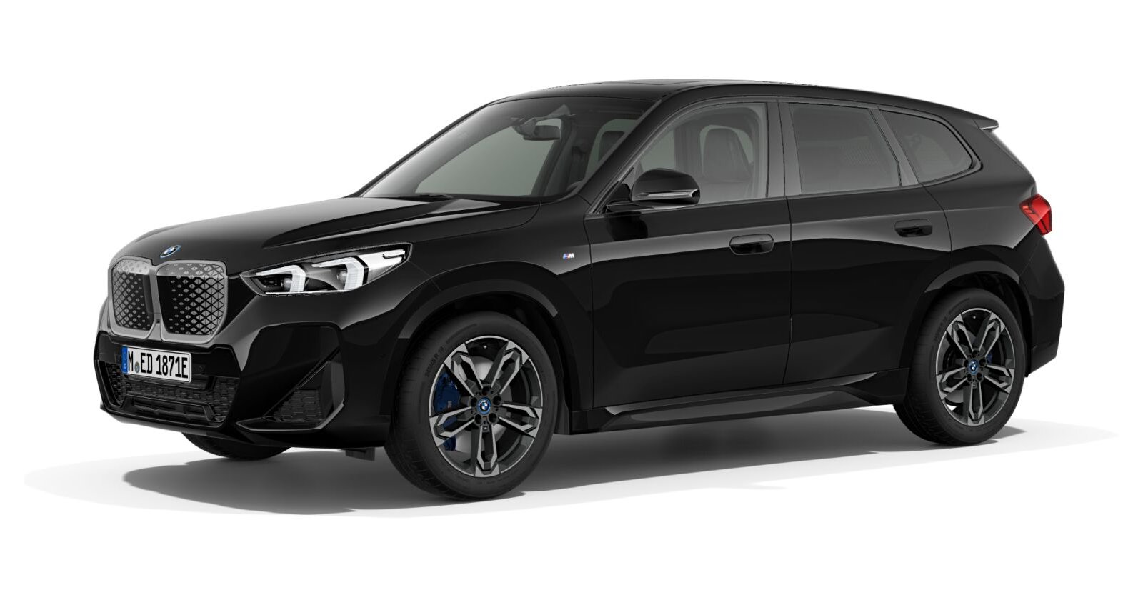 BMW BMW I in Schwarz von vorne BMW BMW I in Schwarz von vorne