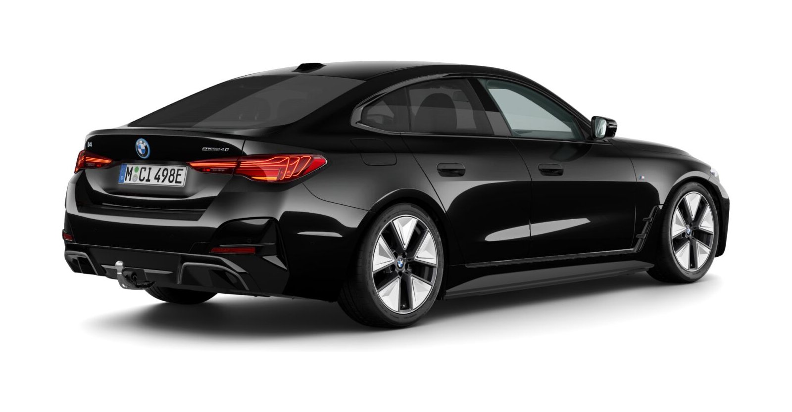 BMW BMW I in Schwarz von hinten BMW BMW I in Schwarz von hinten